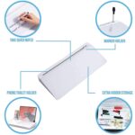 Lapdesks Premium Glass Desktop Pad, Magnetic Dry Erase Whiteboard, Computer - Laptop Table Board, Bottom Storage, Accessory for School, Office (15.75 x 6.5 inches) (Desktop WHITEBOARD PAD) - Image 5