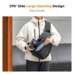 K&F Concept Camera Sling Bag Crossbody Bag Waterproof Camera Shoulder Backpack DSLR/SLR/Mirrorless Camera Case Photography Bags with Tripod Holder Compatible with Canon/Nikon/Sony/Fuji/Gopro/DJI - Image 3