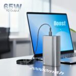 Lapcare Boost 65W PD Super Fast USB Charging 20000Mah Laptop Powerbank Supports Super Fast Charging 2.0, Charges Macbooks, Laptops, Dslrs and Gaming Console, Silver - Image 3