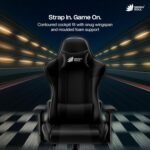 Green Soul Raptor 2.0 Racing Edition Ergonomic Gaming Chair with Premium PU Leather, Adjustable Neck & Lumbar Pillow, 3D Adjustable Armrests & Heavy Duty Nylon Base (Black) Installation Provided - Image 4