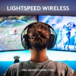 Logitech G435 Light Speed and Lightweight Gaming Bluetooth Wireless Over Ear Headphones with Mic, 18H Battery, Compatible for Dolby Atmos, Pc, Ps4, Ps5, Mobile - (Black) - Image 3