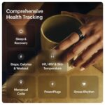 ULTRAHUMAN Ring AIR-Smart Ring Activity Tracker, Size First Sizing Kit,Sleep Tracker,Smart Ring for Men/Women,Fitness Tracker (Aster Black, 6) - Image 4