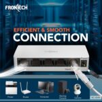 Frontech 5 Port Ethernet Switch | Plug & Play | 10/100 Mbps | 1Gbps Bandwidth | Upto 100m Transmission | Wall Mount | Compact Design | for Router, PC, Printer, IP Camera (NC-0049) - Image 3