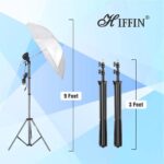 HIFFIN E27 Studio Double Holder KIT Umbrella White + Studio Light Stand 9 FT+ Umbrella and Double Holder KIT Set of 2 (2 x Double Holder | 2 x Light Stand 9 feet | 2 x Umbrella | 1 x Bag) - Image 3
