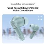 Noise Buds VS104 Truly Wireless Earbuds with 45H of Playtime, Quad Mic with ENC, Instacharge(10 Min=200 Min), 13Mm Driver, Low Latency, BT V5.2 (Mint Green) - Image 5