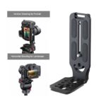 PHOTOMAX L-Bracket Camera Stabilizer, Dual Horizontal and Vertical Plate, Quick Release, Compatible with Nikon, Canon, DJI, Tripod and Monopod (Plate L-Bracket) - Image 3