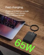 Belkin Power Bank 65W 20000 mAh | Mobile & Laptop Power Bank | 2 USB-C PD Port | Compatible for Lenovo,HP,Dell,Microsoft,MacBook,iPhone 17,iPad,Samsung Galaxy S25,Google Pixel 10 | 2 Years Warranty - Image 3