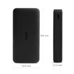Xiaomi Redmi 20000mAh Li-Polymer Power Bank, USB Type-C Inputand Micro USB Ports, 18W Fast Charging, Low Power Mode, Black - Image 4