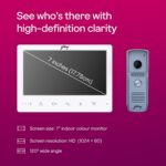 Godrej Security Solutions Seethru NeX White Video Door Phone | 7-Inch TFT LCD with Touch Button | Support 2 Way Talk & IR LED for Night Vision | Motion Detection | Hands-Free Calling - Image 3