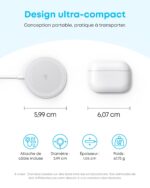 Anker Magsafe Charger Pad Compatible,Maggo iPhone 16 Wireless Charging Pad,Qi2 Certified 15W Wireless Charger,For iPhone 16/16 Plus/16 Pro/16 Pro Max/15/14/13/12 Series(Charger Not Included),Black - Image 5