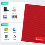 KINGSTER® 1TB Ultra Slim Portable External Hard Drive (USB 3.0, High-Speed 145MB/s, Red, Plug & Play HDD, 2.5 Inch) - Image 3