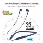 Portronics Harmonics Z5 Wireless Bluetooth Stereo Headset with 33Hrs Playtime, Double EQ Mode, 14.2 mm Dynamic Drivers, Click Action Buttons(Blue) - Image 3