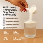 Anytime Clear Whey Protein Isolate 960gm | 24g Protein Per Scoop | Mango Peach, 30 Servings | ISO & HACCP Certified | Lean Muscle Growth, Easy Digestion & Refreshing - Image 3