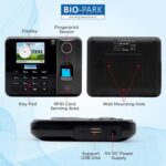 Bio Park B100 Cloud-Enabled WiFi Biometric Attendance Device | Fingerprint + RFID + Password | 3000 Users | USB Excel Report Supported | Smart Fingerprint Sensor | Wall & Table Mount - Image 4