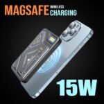 Kratos PB03 Magsafe Powerbank 10000mAh, Mechanical Design,15W wireless power bank for iphone, Fast Charging 22.5W PD Output & USB-A Output, Compatible with iPhone 11/12/13/14/15/16/17 & Samsung series - Image 3