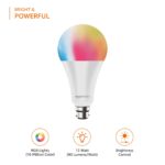 amazon basics - 12W Smart LED Bulb with Alexa, ‎Voice control, Google Assistant & Wi-Fi Enabled (Pack of 1, Multicolour, B22 Holder) - Image 3