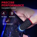 Humble Gaming Thumb & Finger Sleeves – Anti-Slip, Sweat-Proof, High Precision for PUBG, COD, Freefire & Other Mobile Games – Breathable, Washable & Universal Fit – 2 Pairs (4 Pcs) - Image 3