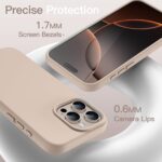 DIZORO Compatible for iPhone 16 Pro Case 6.3, Slim Liquid Silicone 3 Layers Full Covered Soft Gel Rubber Phone Case Protective Cover 6.3 Inch (Desert Titanium) - Image 4