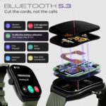 GOBOULT Trail Smart Watch 2.01'' 3D Curved HD Display, BT Calling, Working Crown, 190+Watchfaces,500Nits Brightness, AI Voice Assistant, SpO2 Monitoring, 120+ Sports Mode(Jade Green) - Image 4
