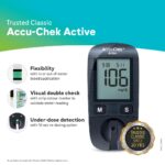 Accu-Chek Active Blood Glucose Glucometer Kit With Vial Of 10 Strips, 10 Lancets And A Lancing Device Free For Accurate Blood Sugar Testing - Image 3