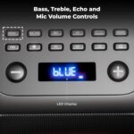 Zebronics Bluetooth Speaker, 60W Output, 8h Playback, 8-inch Driver, RGB Lights, BT v5.4, USB, mSD, AUX, Type-C Charging, Karaoke, Wireless Mic, TWS, Mobile Holder, Remote Control (Sound Feast 880) - Image 4