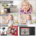 Digital Camera,4K Ultra Hd 56Mp Autofocus Camera,Digital Point And Shoot Camera With 20X Zoom Anti Shake,Video Camera With 32Gb Sd Card For Adults,Teens,Beginners(Black) - Image 5