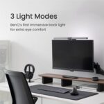 BenQ ScreenBar Halo LED Monitor Light| Lamp with Wireless Controller| Adjustable Brightness and Color Temperature| Eye-Care| No Screen Glare| Space Saving| Curved Monitors| USB Powered (Grey) - Image 3