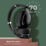 Noise Airwave Max 4 Wireless Over Ear Headphones with 70H Playtime, ENC, 40mm Driver, Low Latency(up to 40ms), Dual Pairing, BT v5.4 (Carbon Black) - Image 4