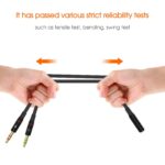 Sounce Gold Plated 3.5 mm Headphone Splitter for Computer 2 Male to 1 Female 3.5mm Headphone Mic Audio Y Splitter Cable Smartphone Headset to PC Adapter – (Black,20cm) - Image 3