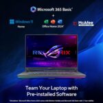 ASUS ROG Strix G16, AMD Ryzen 9 8940HX Gaming Laptop (RTX 5070 Ti/140W TGP/16GB RAM/1TB SSD/FHD+/16"/165Hz/90WHrs/Windows 11/M365 Basic (1Year)*/Office Home 2024/Eclipse Gray/2.5 Kg) G614PR-RV032WS - Image 3