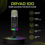 Archer Tech Lab USB Condenser Microphone for PC, Mac, PS5/PS4 Gaming Streaming, Podcasting, YouTube, Zoom| Mic with Voice Changer, Noise Cancellation, RGB Light, Quick Mute, Volume Control (Dryad100) - Image 3
