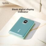 Lifelong Electronics 10000mAh Fast Charging Power Bank with Digital Display | Type C Input | 2 Output Ports | Quick Charge 3.0 | 22.5 W PD Powerbank | Cable Included (Teal Green) - Image 4