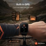 Fastrack Navstar 1.85" AMOLED Square Display Smart Watch with GPS, Offline Voice Command, AI Enabled, 100+ Sports Mode, BT Calling, IP68 Water Resistant Upto 5 Days Battery Life -Midnigt Blue - Image 3