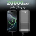 Kratos Legend Champ Power Bank 20000mAh, Fast Charging 22.5W, Triple Output,USB Type C &Dual USB Port, PD Powerbank for iPhone, Android & Other Phones, BIS Certified,1year Warranty, Black - Image 3