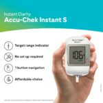 Accu-Chek Instant S Blood Glucose Glucometer Kit with Vial of 10 Strips, 10 Lancets and a Lancing device FREE for Accurate Blood Sugar Testing - Image 3