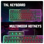 Cosmic Byte CB-GK-20 Styx TKL Membrane Gaming Keyboard with Rainbow LED (Black) - Image 4