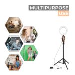 Tygot 10" Portable LED Ring Light with 3 Color Modes Dimmable Lighting | for YouTube | Photo-Shoot | Video Shoot | Live Stream | Makeup & Vlogging | Compatible with iPhone/Android Phones & Cameras - Image 5