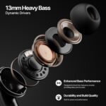 Fire-Boltt Aero TWS Earbuds Custom EQ, Wireless Bluetooth 5.4, Music & App Support, 50H Playtime, Fast Charging Case, 50ms Low Latency for Gaming, Touch Controls, IPX4 Waterproof, Clear Calls - Grey - Image 5