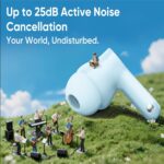 realme Buds T200x True Wireless Earbuds with 12.4mm Dynamic Bass Drivers, 25 dB ANC, Quad Mic, 45ms Latency, Upto 48 Hrs Playback, Fast Charge, IP55 Rated, BT 5.4 (Pure Black) - Image 7