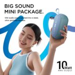 HAMMER Wave 10W Bluetooth Speaker Up to 8 Hours Playtime, TWS Function, Made in India, Built-in Mic, BTv5.4, USB Port, Type-C Interface Wireless Bluetooth Speaker with Hanging Loop (Blue) - Image 3