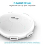 Portronics POR 343 UFO USB Home Charger 6 Ports 8A Charging Station for Smartphones and Tablets - White - Image 3