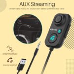 Portronics AUTO 12 in-Car Bluetooth Receiver for Handsfree Calling, Music System, Supports All Smartphones (Black) - Image 4