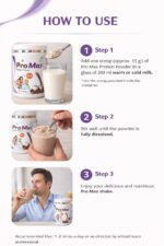 ProMax Protein Powder with DHA, Chocolate Flavour, 200g, Health Supplement for Adults - Image 4