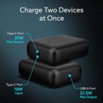 AGARO Nano Power Bank 10000 mAh, 22.5W Power Delivery for Smartphones, Portable, USB A & C Output, USB C Input, Fast Charge Technology for Tablets, Headphones and Hi-Powered Devices - Image 5
