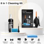 Sounce Professional 8-in-1 Cleaning Kit for Laptop, Tablet, Smartphone, Camera, Earbuds – Includes 100ml Cleaning Solution, Air Blower, Cotton Swabs, Suede Plush, Microfiber Cloth - Image 3