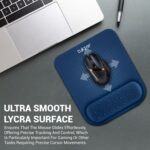 Tukzer Gel Mouse Pad Wrist Rest Memory-Foam Ergonomic Mousepad| Cushion Wrist Support & Pain Relief| Suitable for Gaming, Computer, Laptop, Home & Office Non-Slip Rubber Base (Blue) - Image 4
