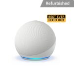 Certified Refurbished Echo Dot (5th Gen) | Smart speaker with Bigger sound, Motion Detection, Temperature Sensor, Alexa and Bluetooth| White - Image 3