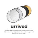 Digitek (DRB 5-1) Camera Reflector 45-inch /110 cm 5 in 1 Collapsible Multi-Disc Light with Bag - Translucent, Silver, Gold, White and Black for Studio Photography - Image 3