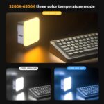 LED Pocket Video Mobile Light | Selfie, Video, Photography, Meeting, Lighting Dimmable & Rechargeable Type C, 3200K-6500K | LED Light for Computer, Tablet, Smartphone, DSLR Camera with Screen Clip - Image 4