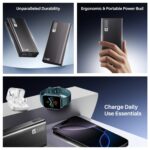 boAt Energyshroom Energyshroom PB401 20000 mAh 22.5W Fast Charging Power Bank (4X Output Ports, Supports Android, iPhone, Tablets, Earbuds, etc.) (Carbon Black) - Image 4